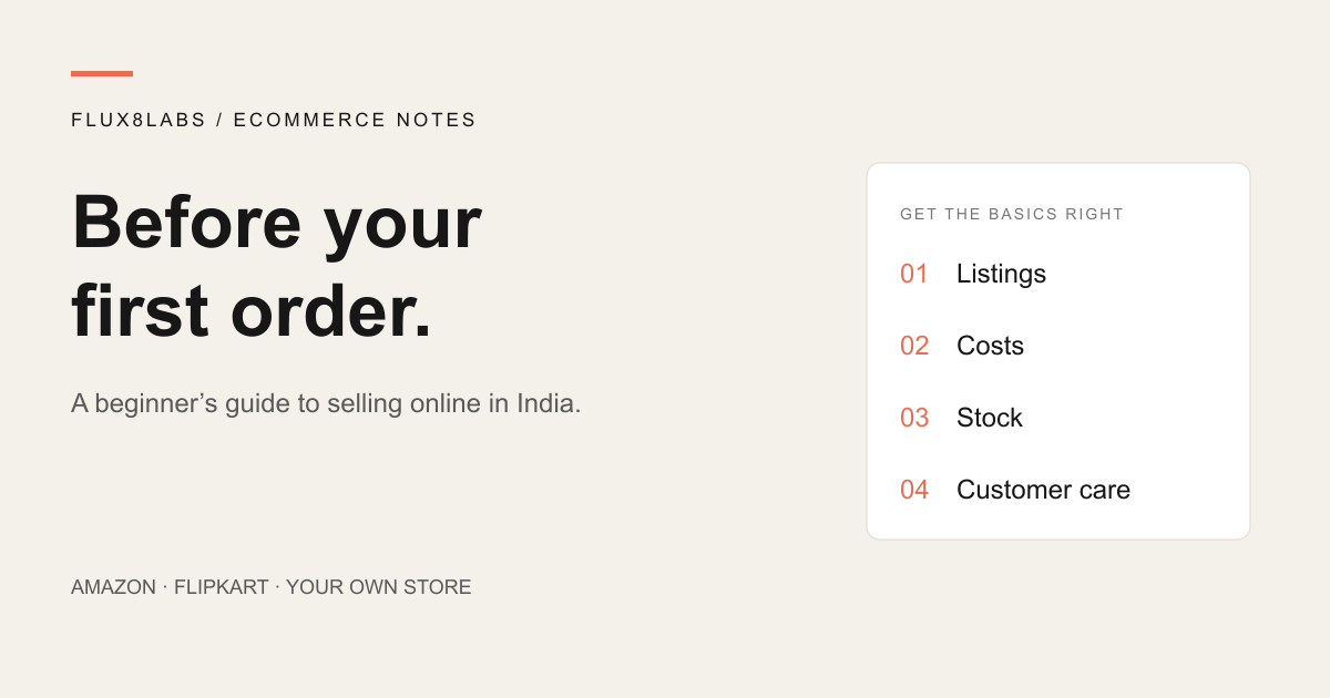 Before your first order: get listings, costs, stock and customer care right